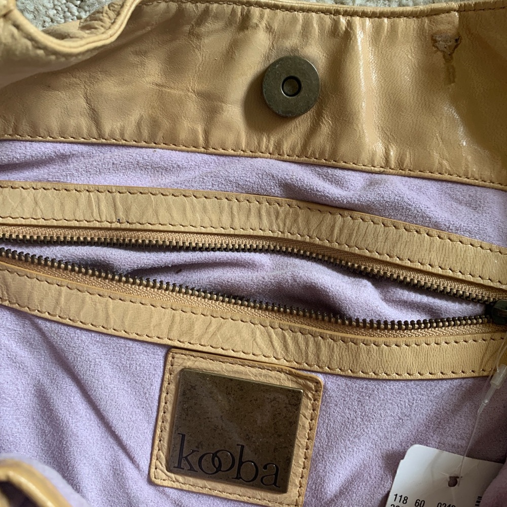 Kooba purse cream with metal studs - Picture 3 of 5